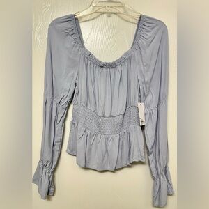 NWT SO - Kohl’s Light Blue Women's Blouse